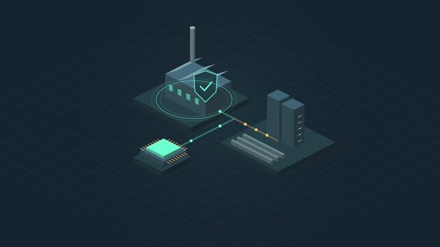 OT security network segmentation around an industrial factory