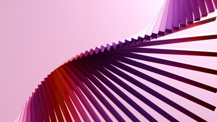 Abstract pink and purple 3D geometric spiral wave background. Perfect for modern tech web banners, creative book covers, digital posters, and stylish presentation slides © ilham
