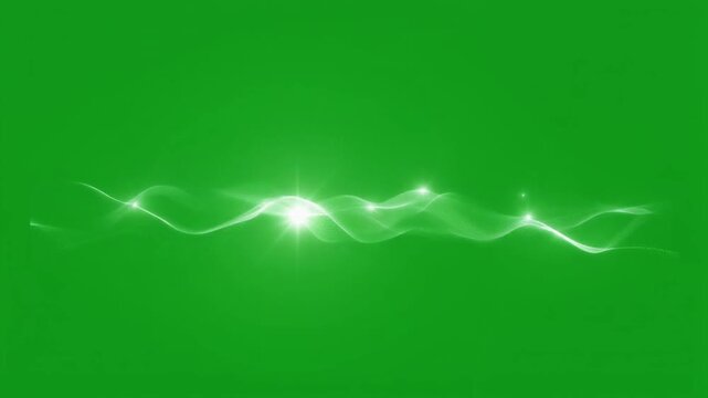 Invisible Electromagnetic Ripples Pulsing Across Green Screen
