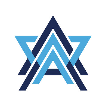 Abstract geometric logo with triangles