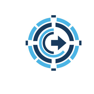 Target with arrow icon
