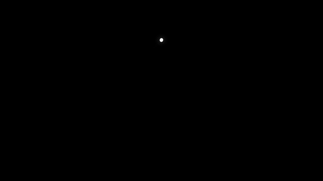 Animated white line drawing of a star shape forming on dark background minimalist outline glowing motion graphic element for rating success achievement vector design.