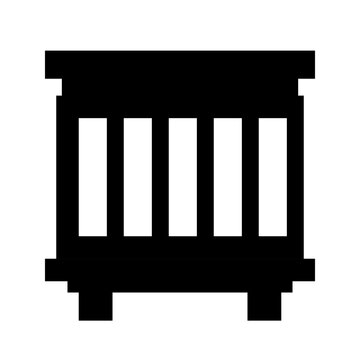 Langstroth beehive body with frames icon