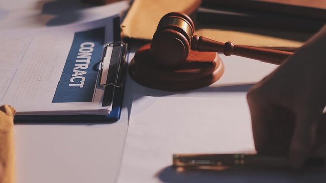 Lawyer explained to the client about the law that must be brought against the court case.