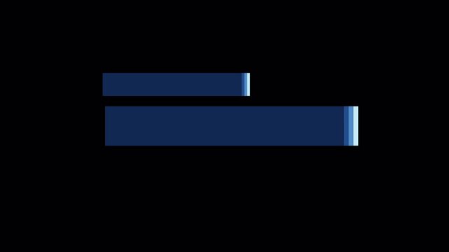 Corporate lower third title bar with transparent background for professional video overlays and modern interface design, 4k quality video in alpha channel
