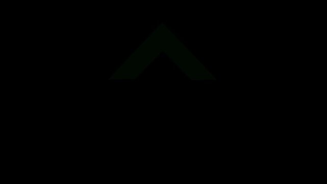 arrow moving up animation. direction arrow icon motion graphics. swipe up pointing video footage. direction arrow icon motion. 4k video