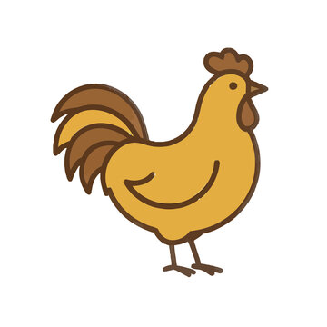 Cartoon rooster illustration