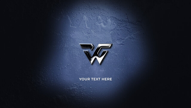 Cinematic Metal Logo Reveal Wide