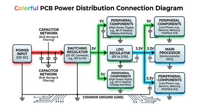 Electrical engineer inspecting power distribution connection diagram in industrial setting with technical details