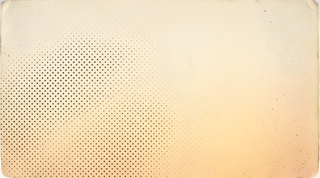 Fading Halftone Dots Pattern on Warm Cream Background