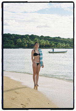 Woman on Tropical Beach