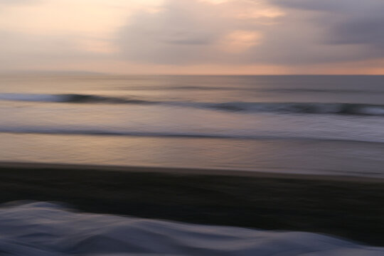 Abstract sunset with ocean