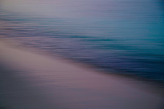 Abstract sunset with ocean