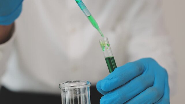 Team Asian scientists in a lab conducting food research using a microscope and lab equipment, showcasing innovation in food science and biotechnology