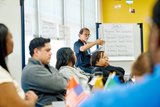 Assistant principal leading professional development workshop