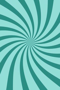 Abstract background, featuring a swirling, vortex pattern with, alternating light teal, and dark teal, curved radial stripes, radiating outwards