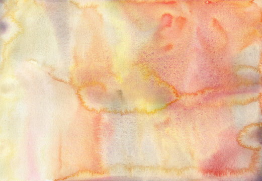 Warm colors watercolor art