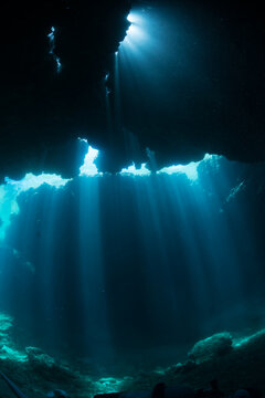 Underwater cave in Miyakojima