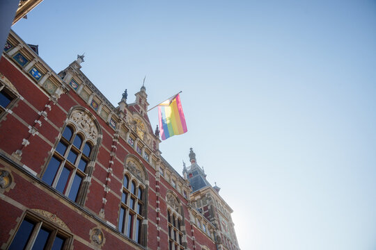 Pride flag Amsterdam