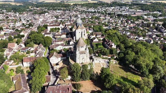 Caesar Tower and Saint-Quiriace Drone Pan