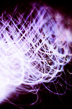Flow of Light in Dark Space Creates Striking Visual Patterns