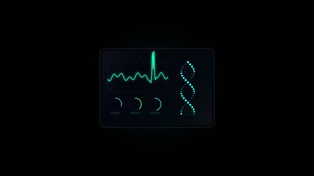 Digital Data Flowing Through Abstract Futuristic Network Grid During Nighttime With Neon Glow