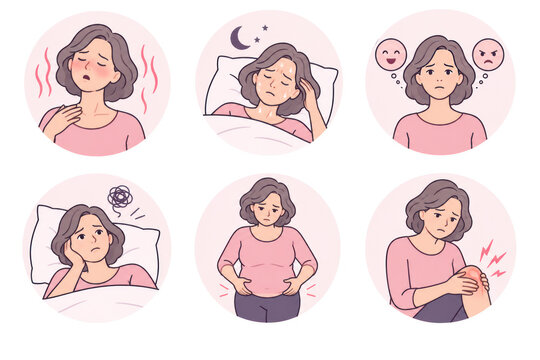 Menopause Symptoms in Women Hot Flashes Night Sweats Mood Changes and Joint Pain
