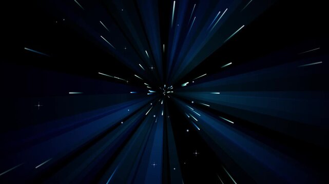 Abstract warp speed light trails background, hyperspace tunnel effect, futuristic cosmic motion for sci-fi and technology projects