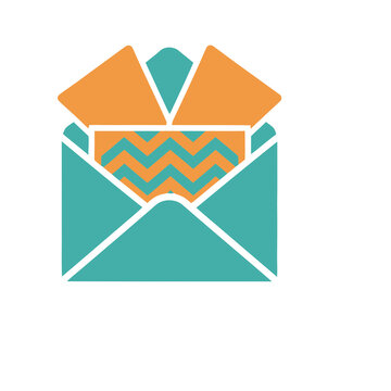 Open envelope with letter inside