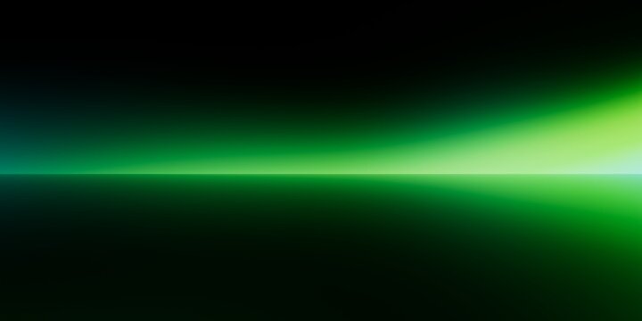 abstract neon background. Fantasy sunrise lights a glossy horizon with cinematic flare. Perfect for heroic headers and campaigns seeking optimistic futurism. 3d render illustration