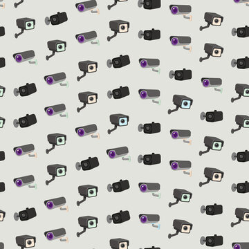 Seamless pattern of security cameras