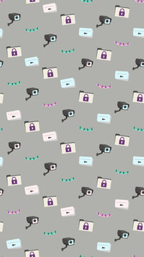 Security cameras and locked folders pattern