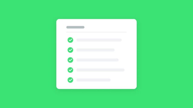 Checklist icon with selected and unselected options