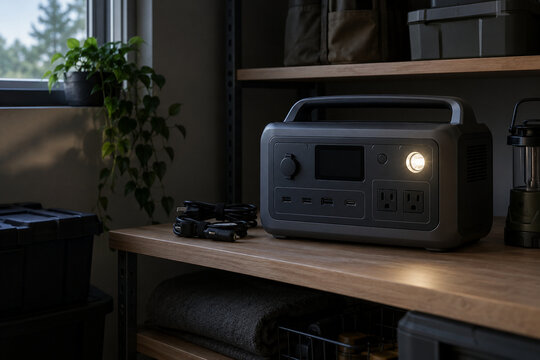 Portable power station ready for a home outage
