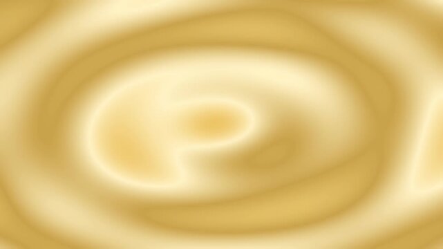 Golden liquid ripple abstract background, smooth flowing silk texture, luxury creamy wave motion, soft gold motion loop