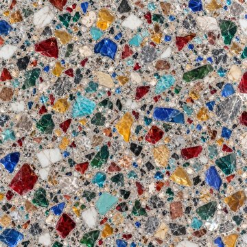 Colorful terrazzo stone texture