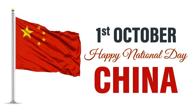 Celebrating the founding of the people's republic of china on national day october 1st
