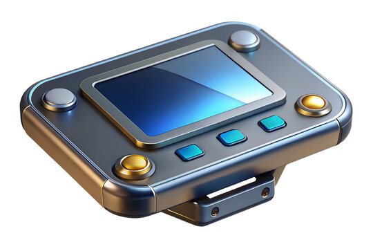 Digital biometric security scanner featuring a green approval shield icon for advanced identity verification and authentication processing on transparent background