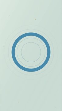 Cercle bleu de sensibilisation avec anneaux lumineux qui s&rsquo;&eacute;tendent
