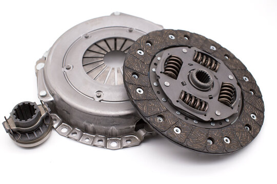Clutch disc on a white background.