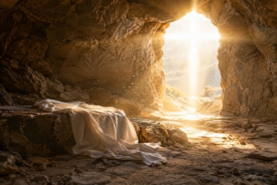 Small chapel at Easter sunrise