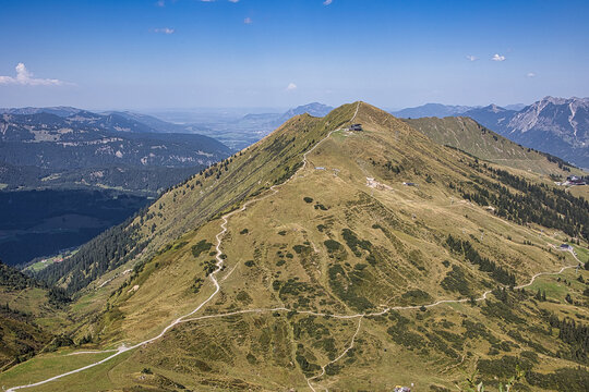 blick auf das fellhorn im kleinwalsertal