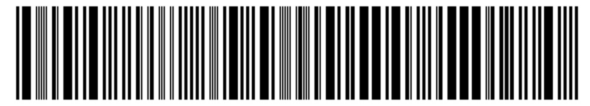 Bar code vector icon, product barcode label