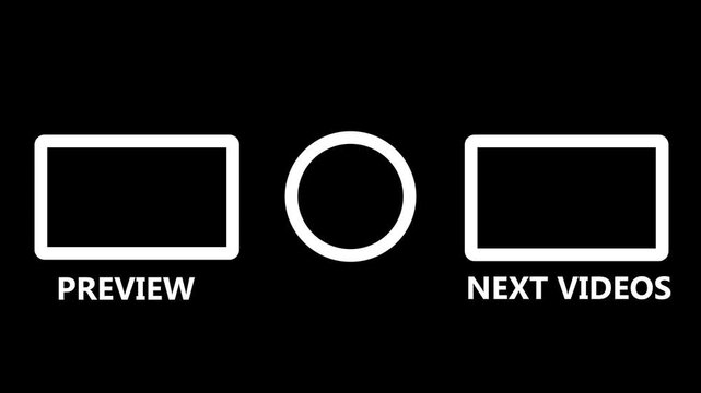 Animated Youtube end screen animation, simple suggestion videos youtube outro . Animation of 4k video.