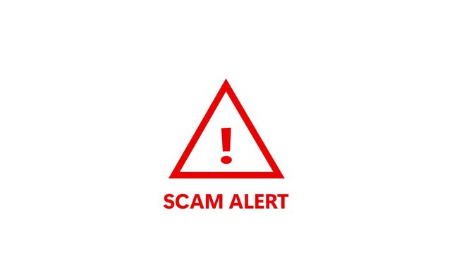 showing digital scam fraud alert and spam alert risk template animation. Cybersecurity risks and system vulnerabilities digital data protection cyber threat prevention. Animation of 4k video.