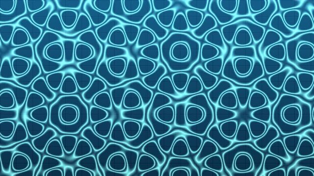 Sunlit turquoise swimming pool water caustic wave refraction reflecting on tiles, luxury resort video loop.