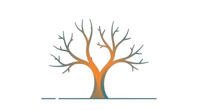 Animation of a Seed Growing into a Tree with Light Bulb Fruits Representing Ideas and Innovation