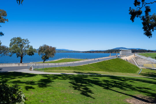 Lake Sambell Reservoir and Dam Landscape in Beechworth Victoria Australia