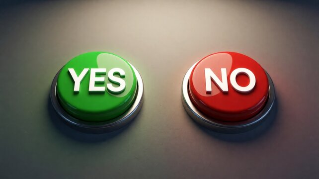 Yes or No Decision Buttons