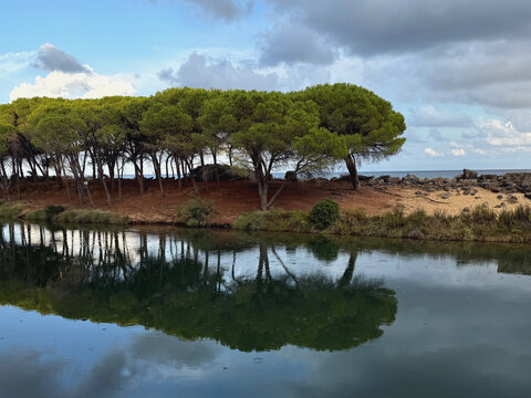 Landzunge (Lido) an der Lagune von Orosei auf Sardinien